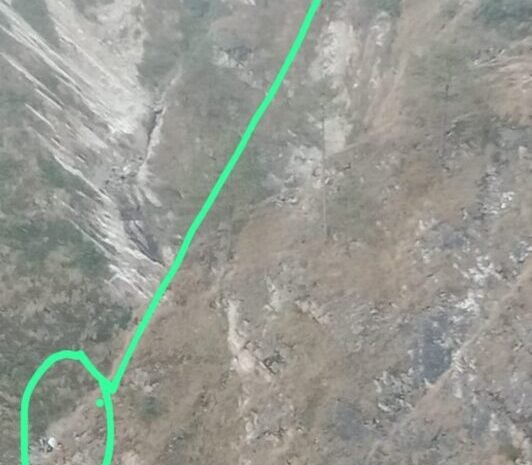  चमोली दुर्घटनास्थल की पहली तस्वीर