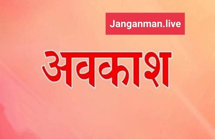  मौसम विभाग की चेतावनी के बाद जिले में 10 अगस्त को विघालयो में अवकाश की घोषणा